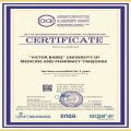 International Accreditation of “Victor Babes” University of Medicine and Pharmacy, Timisoara