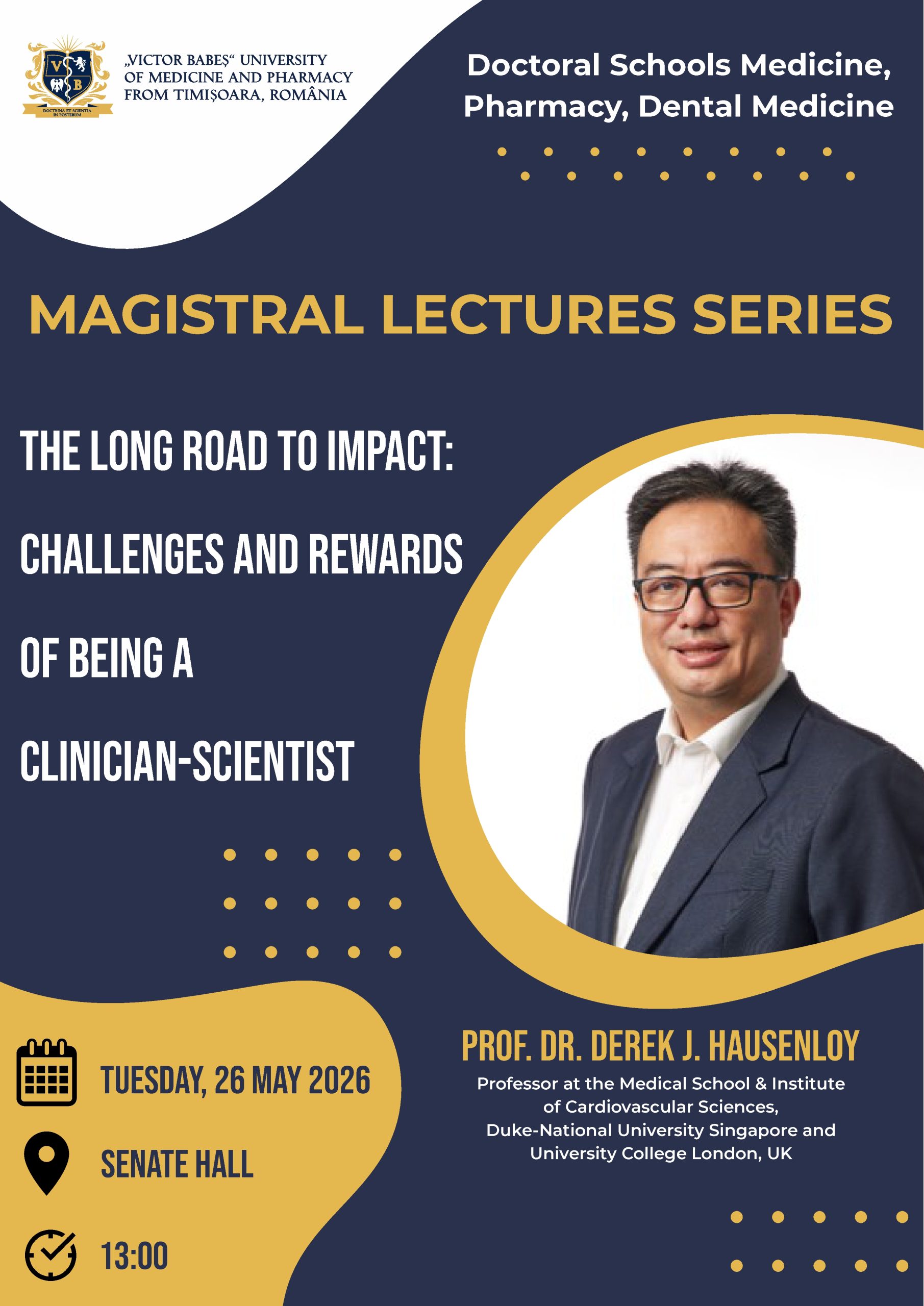 Afis Magistral lectures series_Prof. Derek J. Hausenloy_26 May_Senate Hall_13 oclock