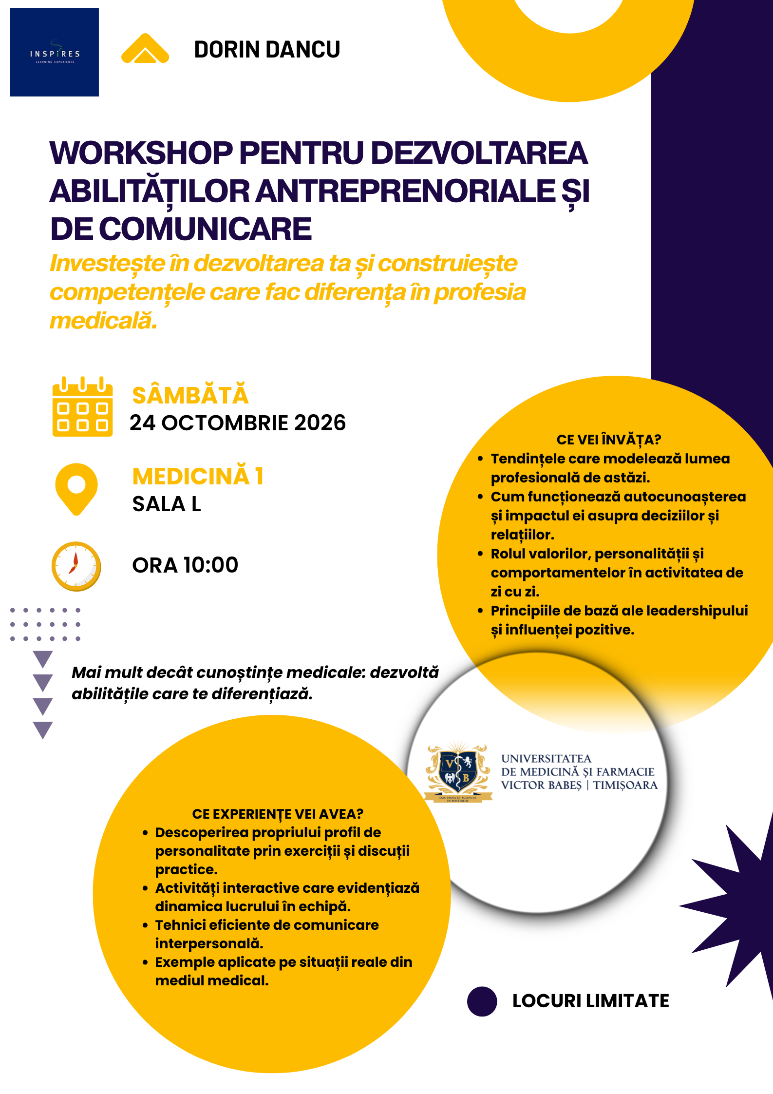 Afis_Workshop pentru dezvoltarea abilităților antreprenoriale și de comunicare_24.10.2026