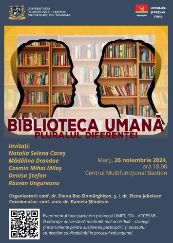 Biblioteca umană–Pluralul diferenței ACCESAB – FDI 26.11.2024